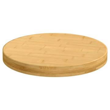 Bamboo Table Top Ø50x4 cm - Versatile & Durable Design