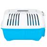 Durable Pet Carrier Blue & White - 48x31.5x33cm