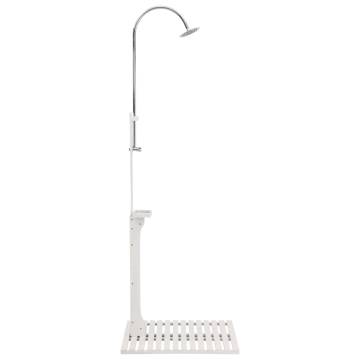 Garden Shower White Wood - Durable & Stylish Outdoor Shower