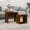 Nesting Coffee Tables 2 pcs Brown Oak Engineered Wood Colour brown oak Quantity in Package 1 