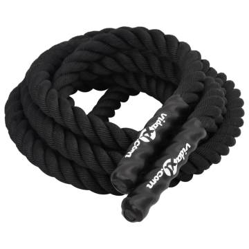 Battle Rope Black 9m - 6.8kg Durable Polyester | HiPoMarket