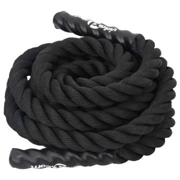 Battle Rope Black 9m - 6.8kg Durable Polyester | HiPoMarket