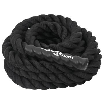 Battle Rope Black 9m - 6.8kg Durable Polyester | HiPoMarket