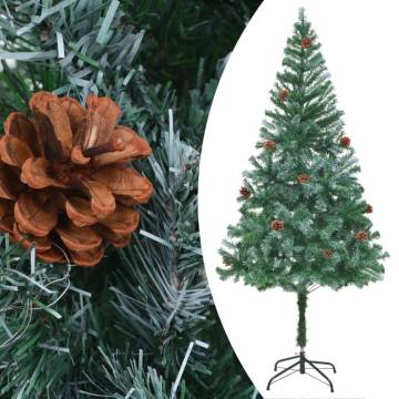 180 cm Pre-lit Christmas Tree with Balls & Pinecones | HipoMarket