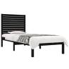 Black Solid Wood Bed Frame 75x190 cm - Small Single | HipoMarket