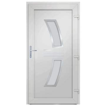 Front Door Anthracite 108x208 cm PVC - Secure & Elegant Design