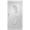 Front Door Anthracite 108x208 cm PVC - Secure & Elegant Design