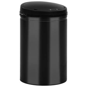 Automatic Sensor Dustbin 30L - Black Carbon Steel | HipoMarket