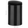 Automatic Sensor Dustbin 30L - Black Carbon Steel | HipoMarket