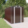 Garden Shed Dark Brown 192x357x223 cm Galvanised Steel Colour dark brown Size 192 x 357 x 223 cm Quantity in Package 1 