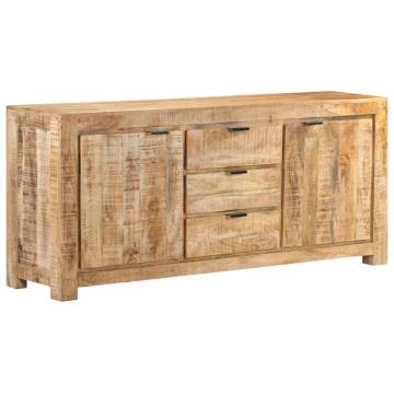 Unique Rough Mango Wood Sideboard - 175x40x75 cm