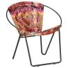 Circle Chair Multicolours Chindi Fabric - Ultimate Comfort