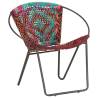 Circle Chair Multicolours Chindi Fabric - Ultimate Comfort