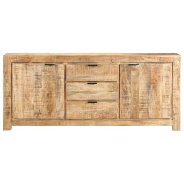 Unique Rough Mango Wood Sideboard - 175x40x75 cm