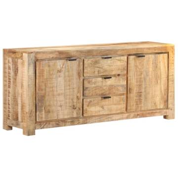 Unique Rough Mango Wood Sideboard - 175x40x75 cm