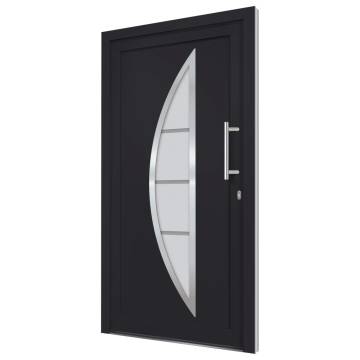 Front Door Anthracite 88x200 cm - Stylish Security for Your Home