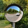 Outdoor Convex Traffic Mirror Black Ø45 cm Polycarbonate Colour black Size Ø 45 cm Quantity in Package 1 