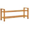 Shoe Rack with 2 Shelves 100x27x40 cm Solid Oak Wood Quantity in Package 1 Height 40 cm Width 100 cm Number of 