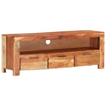 TV Cabinet 110x30x40 cm in Solid Acacia Wood - Stylish Storage