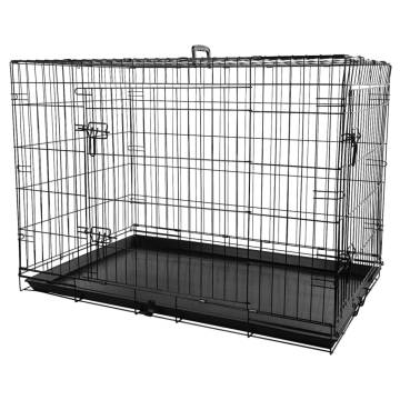 FLAMINGO Mezo XL Pet Wire Cage | Portable Dog & Cat Crate