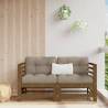 Corner Sofas with Cushions 2 pcs Honey Brown Solid Wood Pine Colour honey brown pine Quantity in Package 1 Model 2x corner 