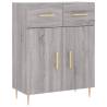 Stylish Highboard Grey Sonoma - Durable Engineered Wood