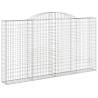 Arched Gabion Baskets 9 pcs 300x30x160/180 cm - Durable Iron