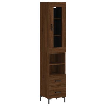 Highboard Brown Oak - Stylish Storage Solution | Hipo Market