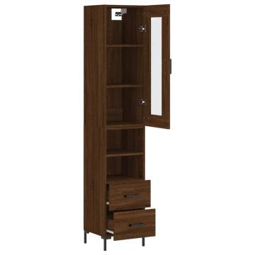 Highboard Brown Oak - Stylish Storage Solution | Hipo Market