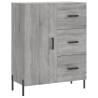 Stylish Highboard Grey Sonoma - Engineered Wood 69.5x34x180 cm