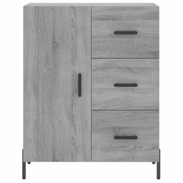 Stylish Highboard Grey Sonoma - Engineered Wood 69.5x34x180 cm