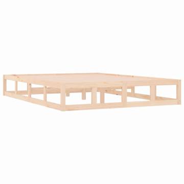 Solid Wood Bed Frame - 160x200 cm | HipoMarket