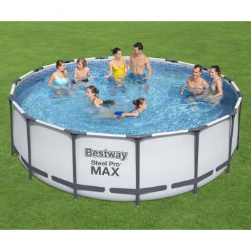 Bestway Steel Pro MAX Swimming Pool 457x122 cm Set - Durable Fun