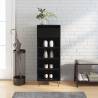 Shoe Cabinet Black 40x36x105 cm Engineered Wood Colour black Quantity in Package 1 Number of Number of shelves 