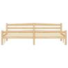 Solid Pinewood Bed Frame 200x200 cm - Modern Bedroom Style