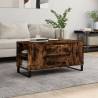 Coffee Table Smoked Oak 102x44.5x50 cm Engineered Wood Colour smoked oak Quantity in Package 1 