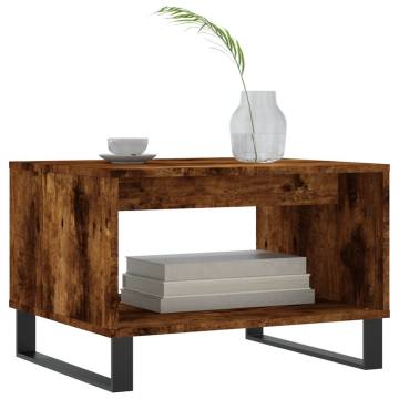 Elegant Smoked Oak Coffee Table - 60x50x40 cm | HiPO Market