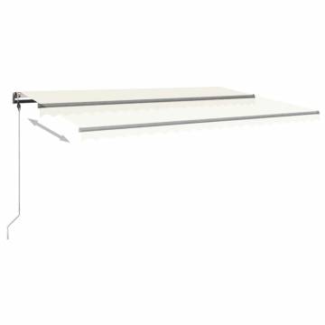 Freestanding Manual Retractable Awning 500x300 cm - Cream