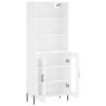 Stylish Highboard White 69.5x34x180 cm - Durable & Elegant