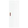 Stylish Highboard High Gloss White - 34.5x34x180 cm