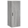 Stylish Highboard Grey Sonoma - 34.5x34x180 cm Engineered Wood