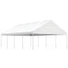 Gazebo with Roof White 8.92x5.88x3.75 m Polyethylene Size 8.92 x 5.88 x 3.75 m Quantity in Package 1 