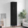 Highboard Black 34.5x34x180 cm Engineered Wood Colour black Quantity in Package 1 Model 1 door 