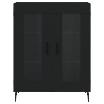 Highboard Black 69.5x34x180 cm | Stylish Storage Solution