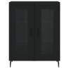 Highboard Black 69.5x34x180 cm | Stylish Storage Solution