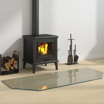 Fireplace Glass Plate Hexagon 120x50 cm - Premium Protection