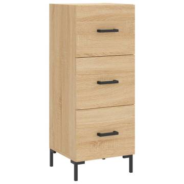 Stylish Highboard Sonoma Oak - 34.5x34x180 cm | HipoMarket