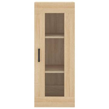 Stylish Highboard Sonoma Oak - 34.5x34x180 cm | HipoMarket