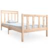 Single Solid Wood Bed Frame 90x190 cm - Stylish & Durable