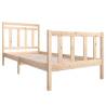 Single Solid Wood Bed Frame 90x190 cm - Stylish & Durable